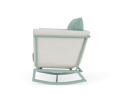 Lloyd Flanders™ Solstice Lounge Rocker - Matte White, Sea Glass