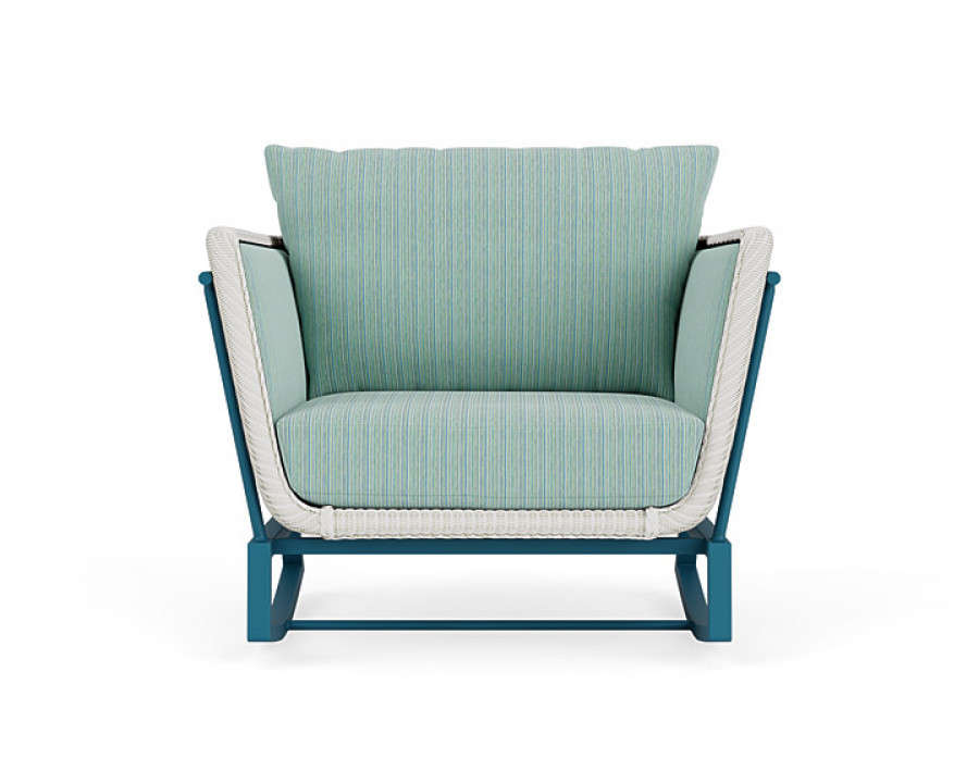 Lloyd Flanders™ Solstice Lounge Rocker - Matte White, Peacock