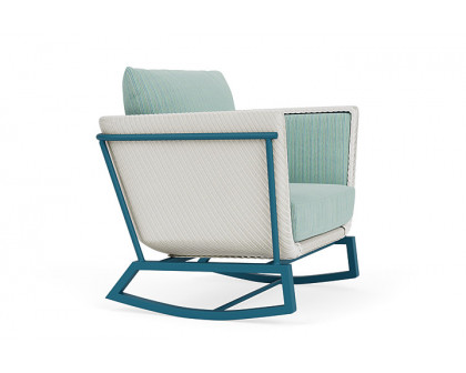 Lloyd Flanders™ Solstice Lounge Rocker - Matte White, Peacock