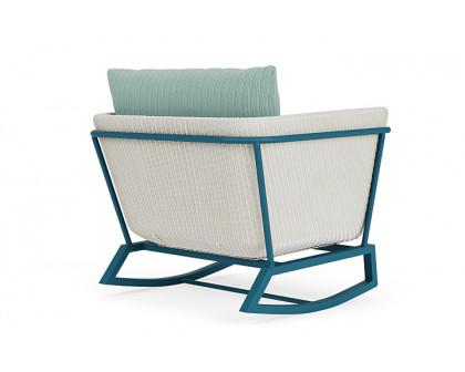 Lloyd Flanders™ Solstice Lounge Rocker - Matte White, Peacock