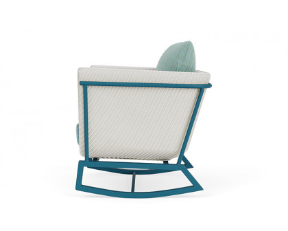 Lloyd Flanders™ Solstice Lounge Rocker - Matte White, Peacock