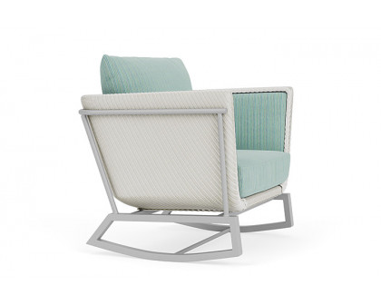 Lloyd Flanders™ Solstice Lounge Rocker - Matte White, Metallic Silver