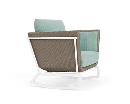 Lloyd Flanders™ Solstice Lounge Rocker - French Beige, Matte White