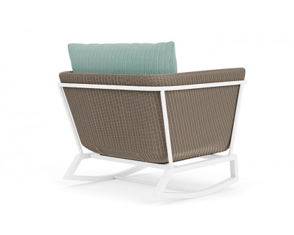 Lloyd Flanders™ Solstice Lounge Rocker - French Beige, Matte White