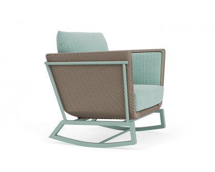 Lloyd Flanders™ Solstice Lounge Rocker - French Beige, Sea Glass