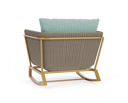 Lloyd Flanders™ Solstice Lounge Rocker - French Beige, Metallic Gold