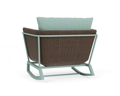 Lloyd Flanders™ Solstice Lounge Rocker - Bark, Sea Glass