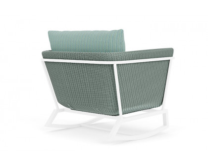 Lloyd Flanders™ Solstice Lounge Rocker - Sea Glass, White