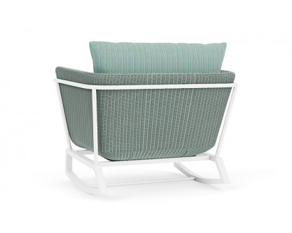 Lloyd Flanders™ Solstice Lounge Rocker - Sea Glass, Matte White