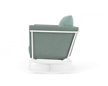 Lloyd Flanders™ Solstice Lounge Rocker - Sea Glass, Matte White