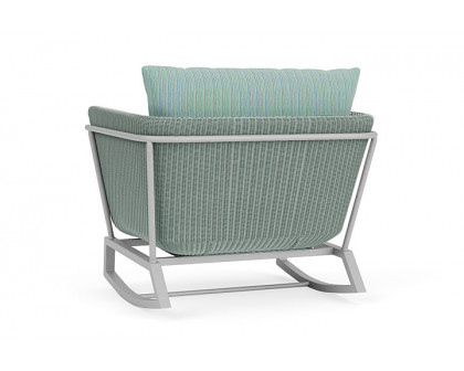 Lloyd Flanders™ Solstice Lounge Rocker - Sea Glass, Metallic Silver