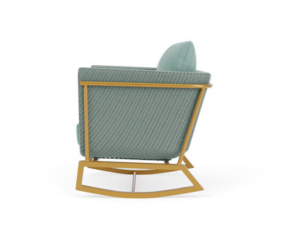 Lloyd Flanders™ Solstice Lounge Rocker - Sea Glass, Metallic Gold