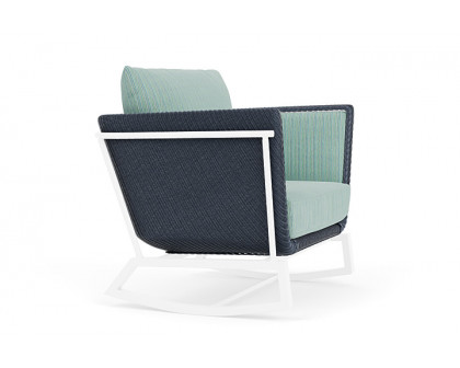 Lloyd Flanders™ Solstice Lounge Rocker - Denim Blue, White