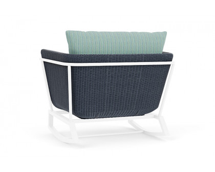 Lloyd Flanders™ Solstice Lounge Rocker - Denim Blue, White