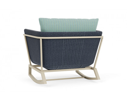 Lloyd Flanders™ Solstice Lounge Rocker - Denim Blue, Linen