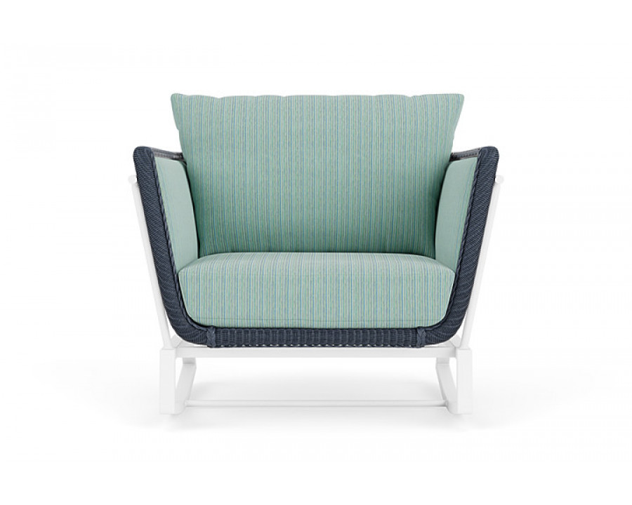 Lloyd Flanders™ Solstice Lounge Rocker - Denim Blue, Matte White