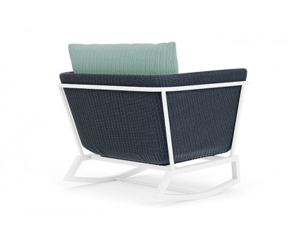 Lloyd Flanders™ Solstice Lounge Rocker - Denim Blue, Matte White