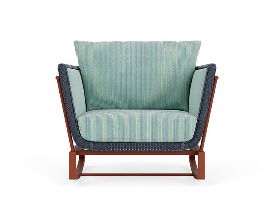 Lloyd Flanders™ Solstice Lounge Rocker - Denim Blue, Terracotta