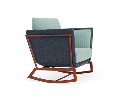 Lloyd Flanders™ Solstice Lounge Rocker - Denim Blue, Terracotta