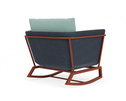 Lloyd Flanders™ Solstice Lounge Rocker - Denim Blue, Terracotta