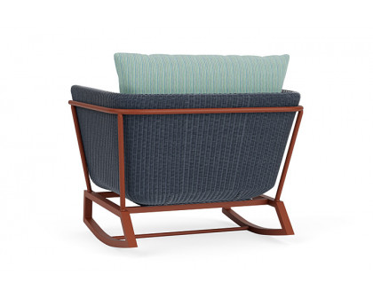 Lloyd Flanders™ Solstice Lounge Rocker - Denim Blue, Terracotta