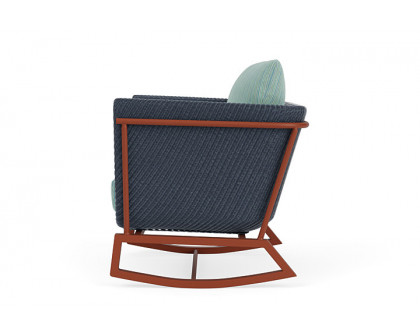 Lloyd Flanders™ Solstice Lounge Rocker - Denim Blue, Terracotta