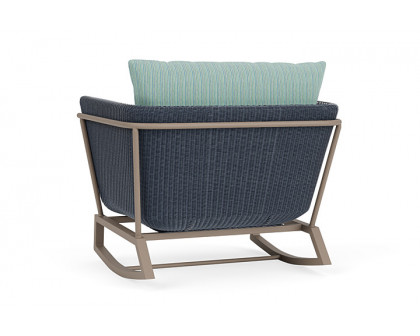 Lloyd Flanders™ Solstice Lounge Rocker - Denim Blue, French Beige