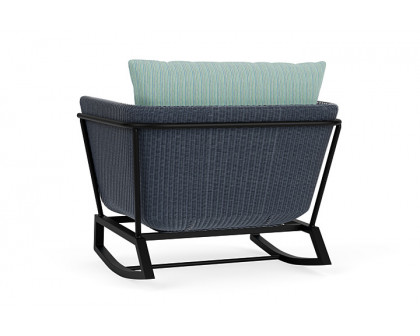 Lloyd Flanders™ Solstice Lounge Rocker - Denim Blue, Ebony