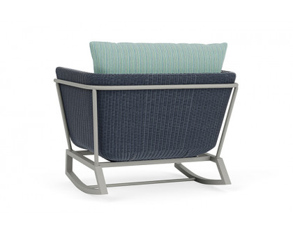 Lloyd Flanders™ Solstice Lounge Rocker - Denim Blue, Platinum