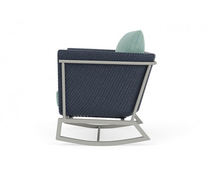 Lloyd Flanders™ Solstice Lounge Rocker - Denim Blue, Platinum