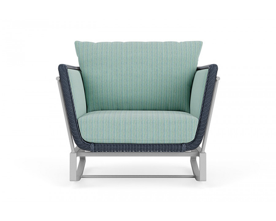 Lloyd Flanders™ Solstice Lounge Rocker - Denim Blue, Metallic Silver