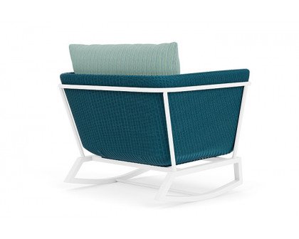 Lloyd Flanders™ Solstice Lounge Rocker - Peacock, Matte White