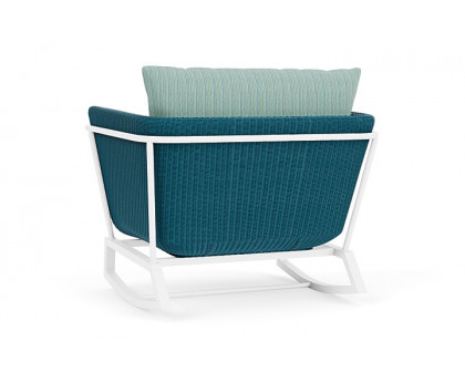 Lloyd Flanders™ Solstice Lounge Rocker - Peacock, Matte White