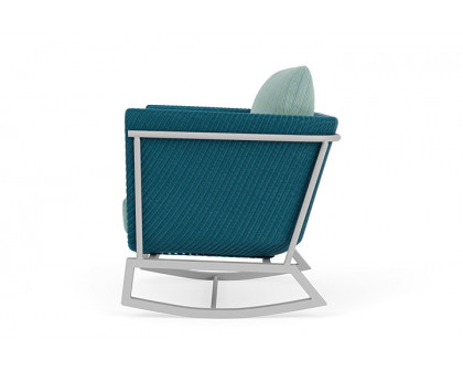 Lloyd Flanders™ Solstice Lounge Rocker - Peacock, Metallic Silver