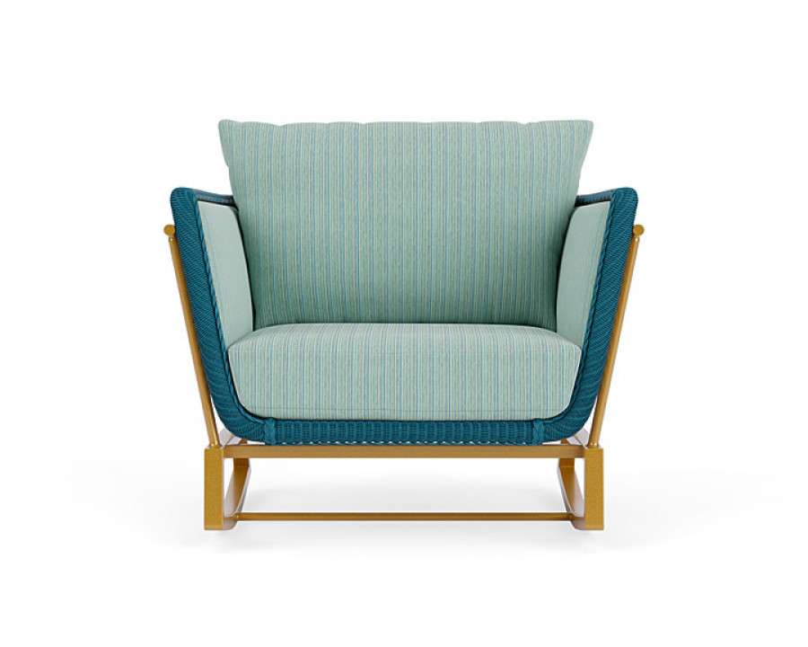 Lloyd Flanders™ Solstice Lounge Rocker - Peacock, Metallic Gold