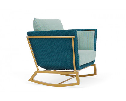 Lloyd Flanders™ Solstice Lounge Rocker - Peacock, Metallic Gold