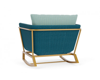 Lloyd Flanders™ Solstice Lounge Rocker - Peacock, Metallic Gold