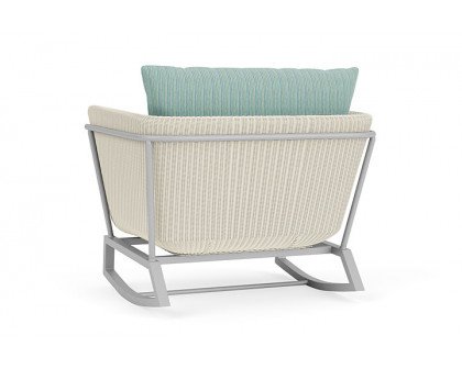 Lloyd Flanders™ Solstice Lounge Rocker - Ivory, Metallic Silver