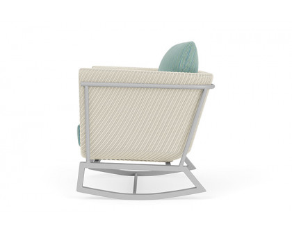 Lloyd Flanders™ Solstice Lounge Rocker - Ivory, Metallic Silver