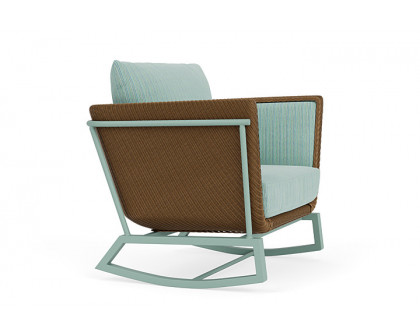 Lloyd Flanders™ Solstice Lounge Rocker - Hickory, Sea Glass