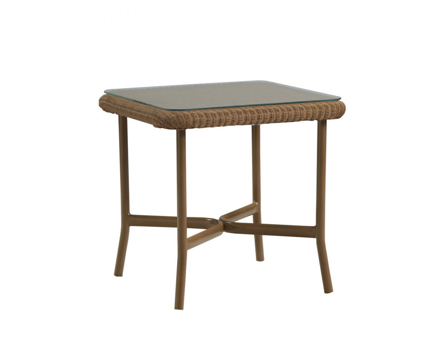 Lloyd Flanders™ Solstice 22" Square End Table - White, Peacock