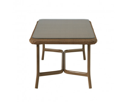 Lloyd Flanders™ Solstice 53" Rectangular Cocktail Table - Linen, Terracotta