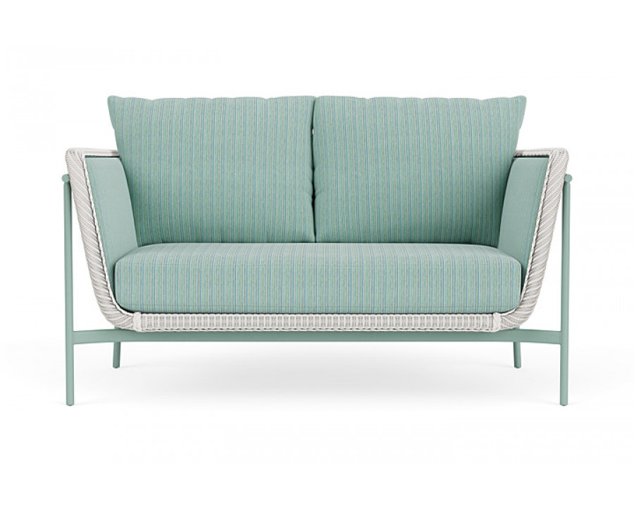 Lloyd Flanders™ Solstice Loveseat  - White, Sea Glass