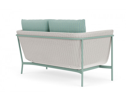 Lloyd Flanders™ Solstice Loveseat  - White, Sea Glass