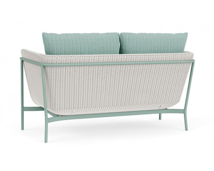 Lloyd Flanders™ Solstice Loveseat  - White, Sea Glass