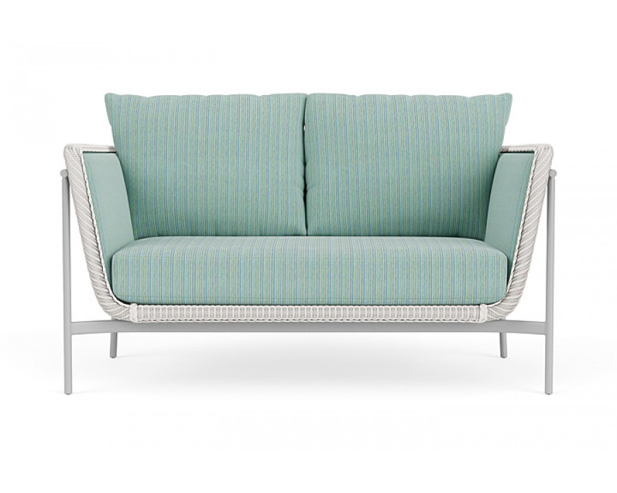 Lloyd Flanders™ Solstice Loveseat  - White, Metallic Silver