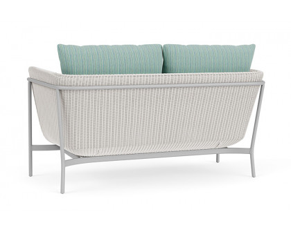 Lloyd Flanders™ Solstice Loveseat  - White, Metallic Silver