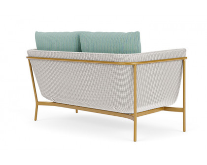 Lloyd Flanders™ Solstice Loveseat  - White, Metallic Gold