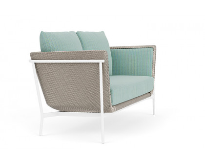 Lloyd Flanders™ Solstice Loveseat  - Linen, Matte White