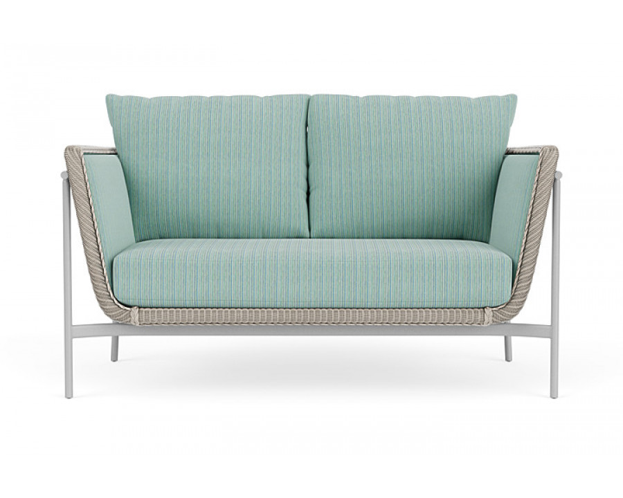 Lloyd Flanders™ Solstice Loveseat  - Linen, Metallic Silver